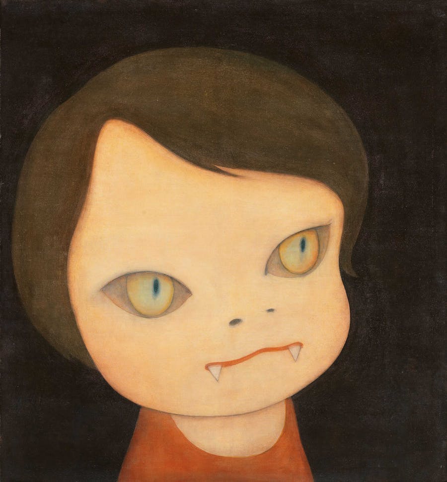 Yoshitomo Nara, ‘Sleepless Night (Cat)’, acrylic on canvas, 120 x 110 cm, 1999. The work was sold at Christie's last May for $4.5 million