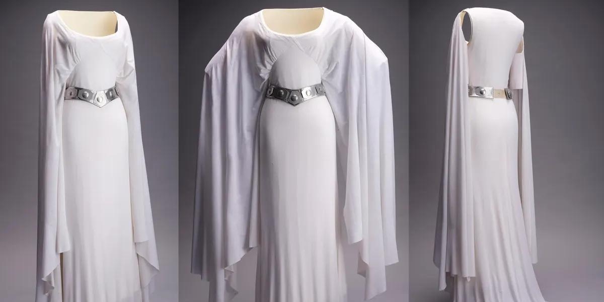 open lace back dress Star Wars White Leia Dress, Princess Leia Cosplay Costume – CoserZ