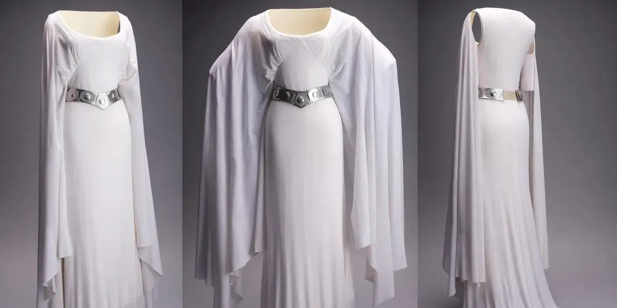 Abito della Principessa Leila da Star Wars: Episodio IV - Una nuova speranza. Immagine © Prop Store 