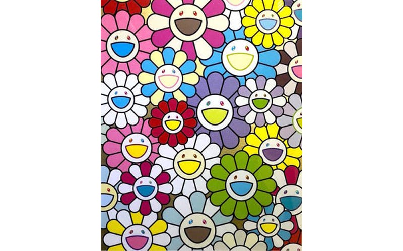 Takashi Murakami, ‘A Little Flower Painting’, 2018, silkscreen. Photo: Alyes Auctions.