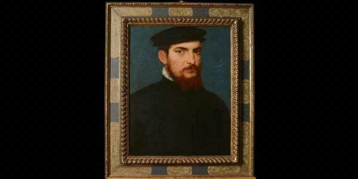 Titien (c. 1489 Pieve di Cadore - 1576 Venise) attr., Portrait d'un gentilhomme à la casquette noire, vers 1512. Photo domaine public