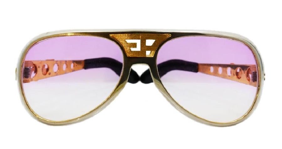Paire dite « Last Hawaiian Vacation » d’Elvis Presley, vendue pour 130 000 dollars, image © GWS Auctions