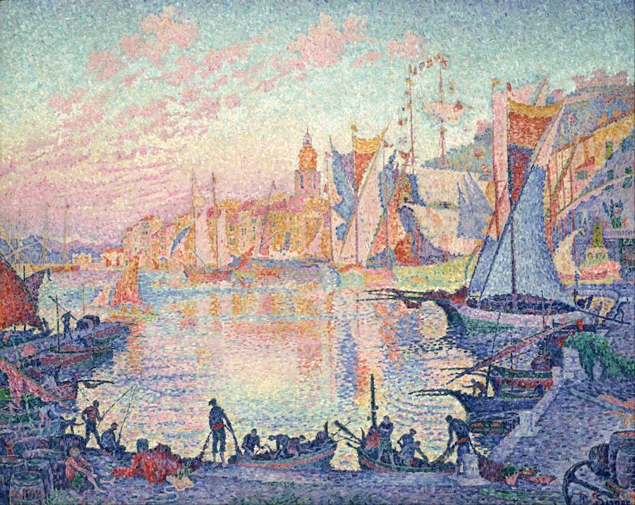 Paul Signac (1863-1935), Le Port de Saint-Tropez, 1901-02, oil on canvas, 131 x 161.5 cm, National Museum of Western Art, Tokyo. Public domain image