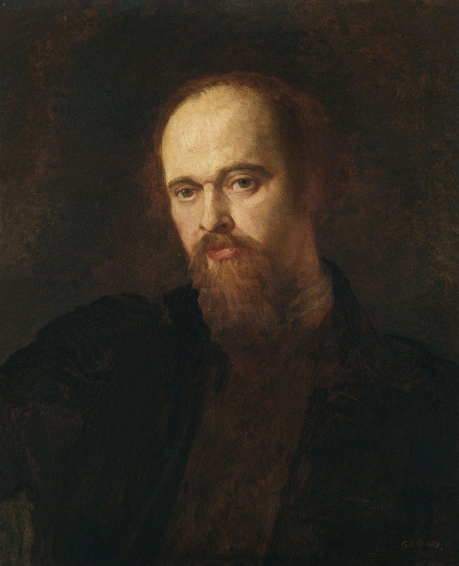 George Frederic Watts, 'Ritratto di Dante Gabriel Rossetti', circa 1871. Foto via Wikimedia Commons