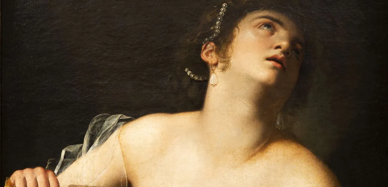 Artemisia Gentileschi (1593-1652), Lucretia (detail), Photo: Artcurial