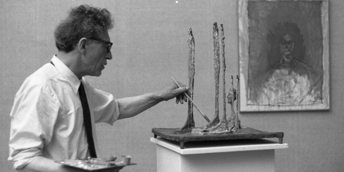 Paolo Monti (1908-1982), Portrait of Alberto Giacometti, 1962. Image via Wikimedia. 