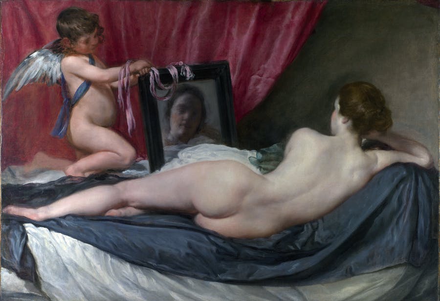 Diego Velázquez, Venus at her mirror, 1648-51, National Gallery, London. Image public domain
