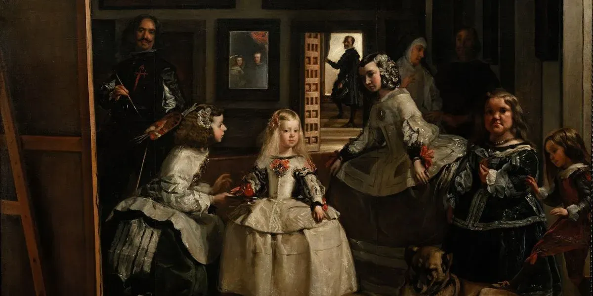 Diego Velázquez (1599-1660), Las Meninas, 1656, Musée du Prado, Madrid. Photo domaine public (détail)
