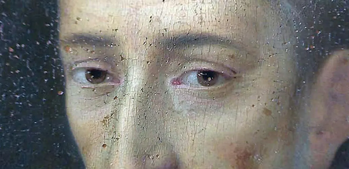 El supuesto retrato de Maquiavelo atribuido a Leonardo da Vinci (detalle). Imagen vía: France Télévision