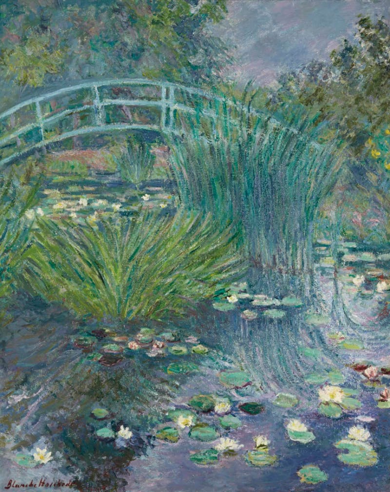 Blauer Engel und der irdische Paradiesgarten in Giverny