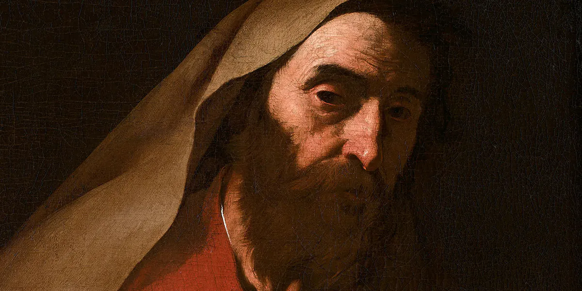 José de Ribera (1588-1656), 'Saint Thomas apôtre', duk, 102 x 76,5 cm. Foto © HVMC (detalj)
