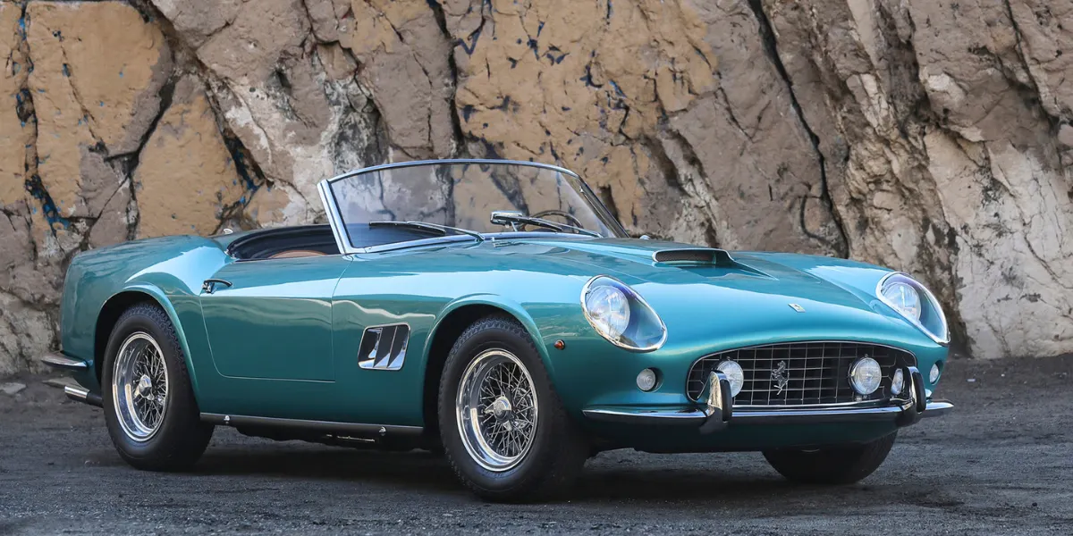 1962 Ferrari 250 GT SWB California Spider. Image © Gooding & Company (detail)