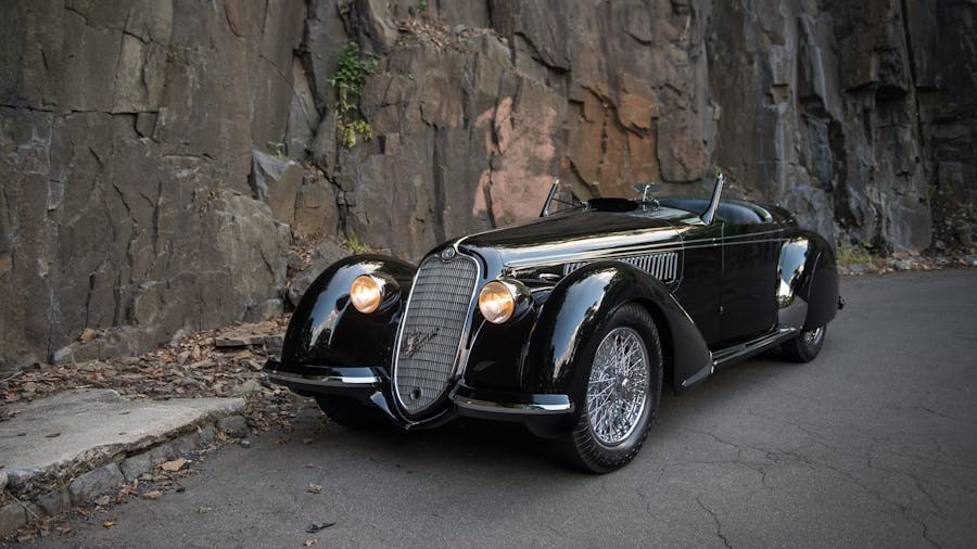 1939 Alfa Romeo 8C 2900B Lungo Spider by Touring, sold for £14,968,800 in 2016. Photo © RM Sotheby’s via Barnebys Price Bank