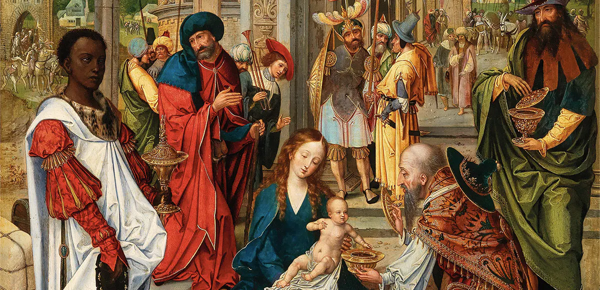 Pieter Coecke van Aelst (1502 Aelst - 1550 Brüssel), Anbetung der Könige, Öl/Holz | Foto: © Dorotheum (Detail)