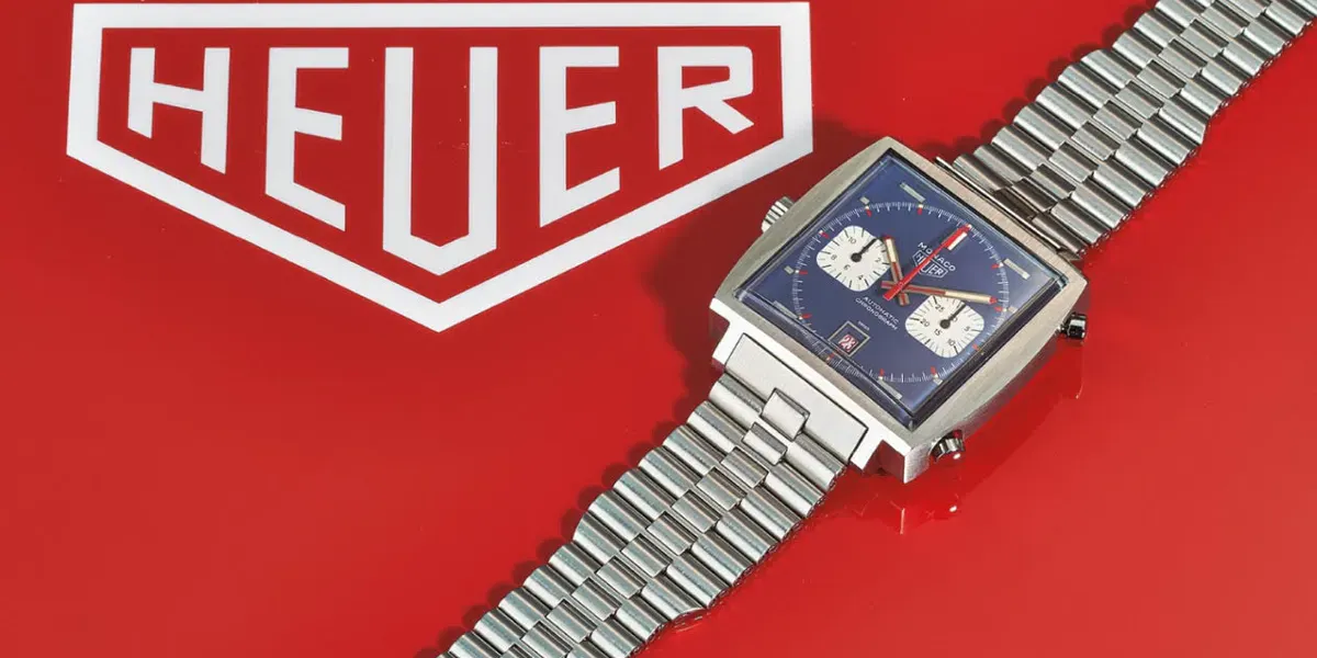 Heuer, Monaco Piece d'Art 1133, acier inoxydable, automatique, cal. 11, 20 rubis, 1969. Photo © PHILLIPS
