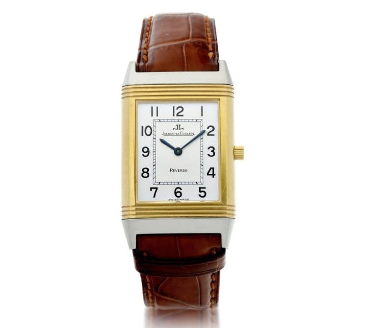 Jaeger-LeCoultre Ref. 250.5.86 Reverso Classique, Yellow Gold and Stainless Steel Reversible Wristwatch, cirka 1995. Foto Ⓒ Sotheby’s