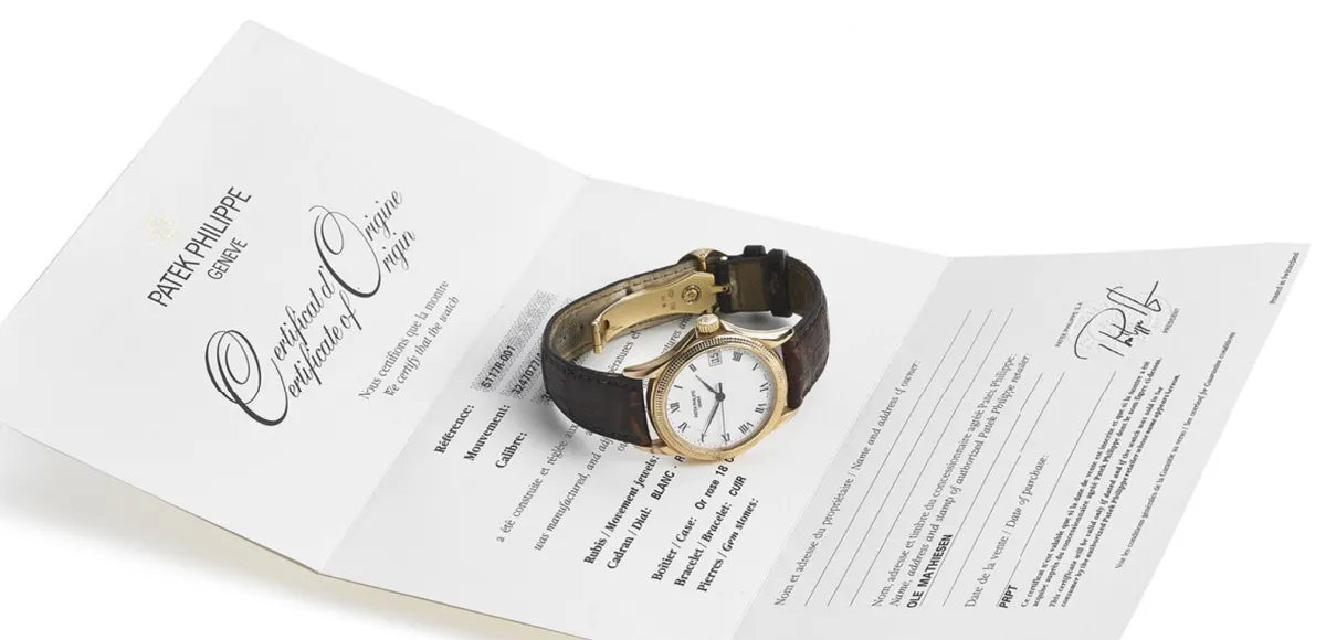 Patek Philippe Calatrava ref:5117-r 001, Foto: via Bruun Rasmussen