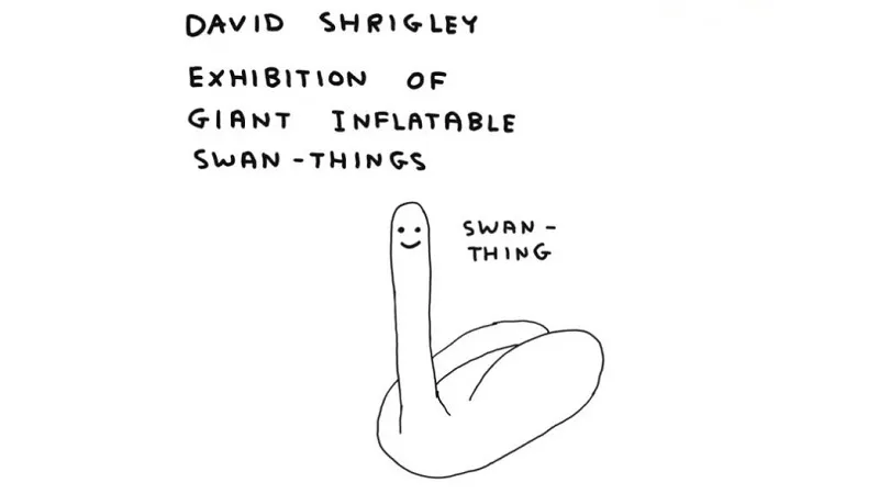 Entrevistamos a David Shrigley y hablamos de su exposición en el Spritmuseum