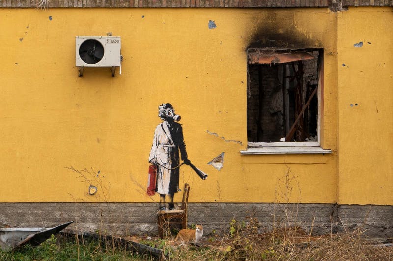 Banksy in Ukraine: Seven New Murals Revealed Amid the Destruction ...