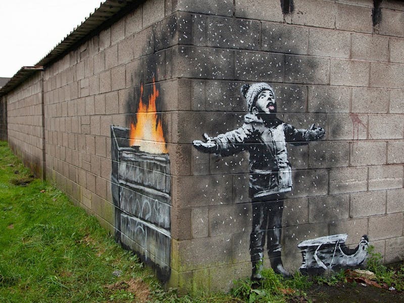 The Story Behind Banksy's Latest Work