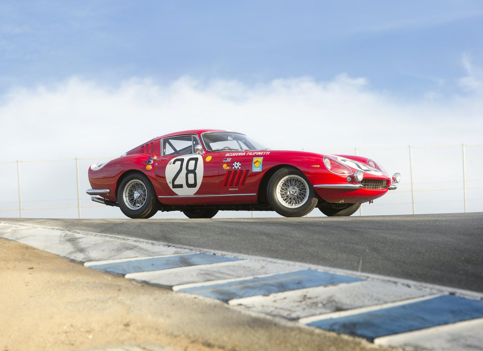 Race Car Ferrari 275 Competizione for the Scuderia Filipinetti 1966 Team. Photo: Bonhams