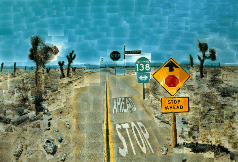 Pearblossom Highway, år 1986. Foto: David-Hockney.org.