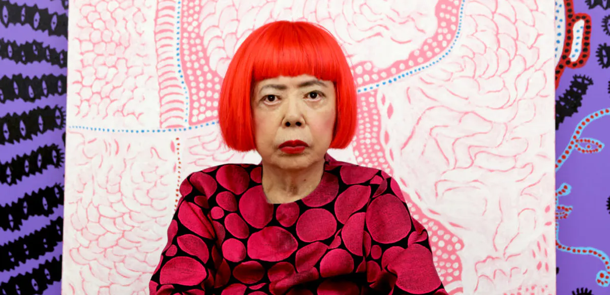 Yayoi Kusama in her studio, 2019. Image: David Zwirner