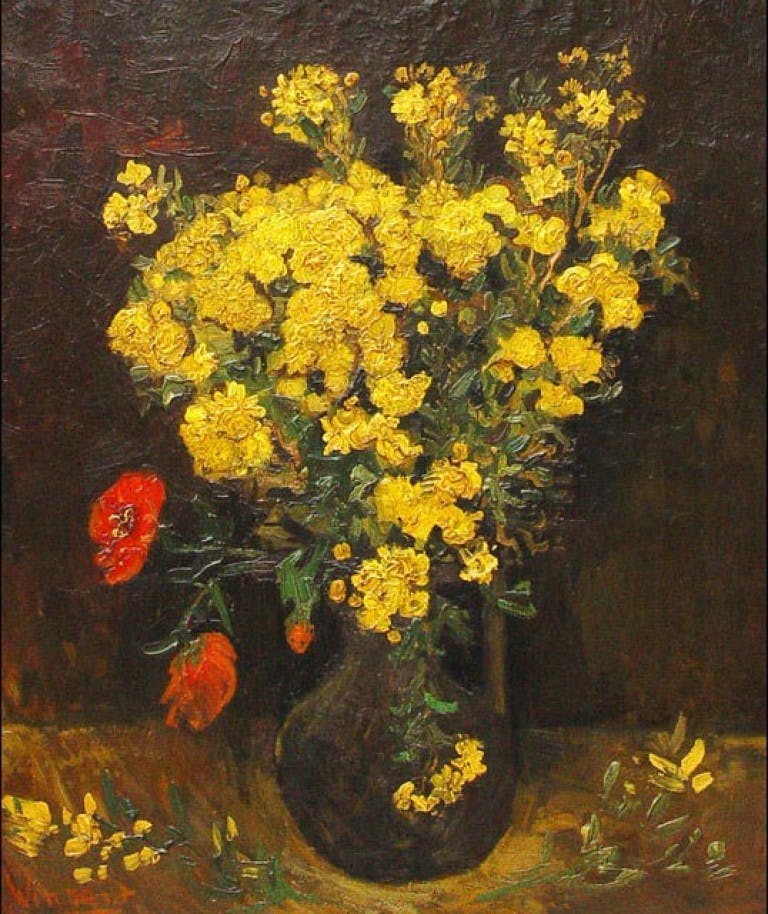 Vincent Van Gogh, Fleurs de pavot, 1887, huile sur toile