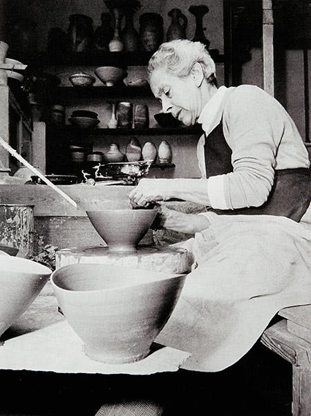Lucie Rie at work. Image: Marble Arch