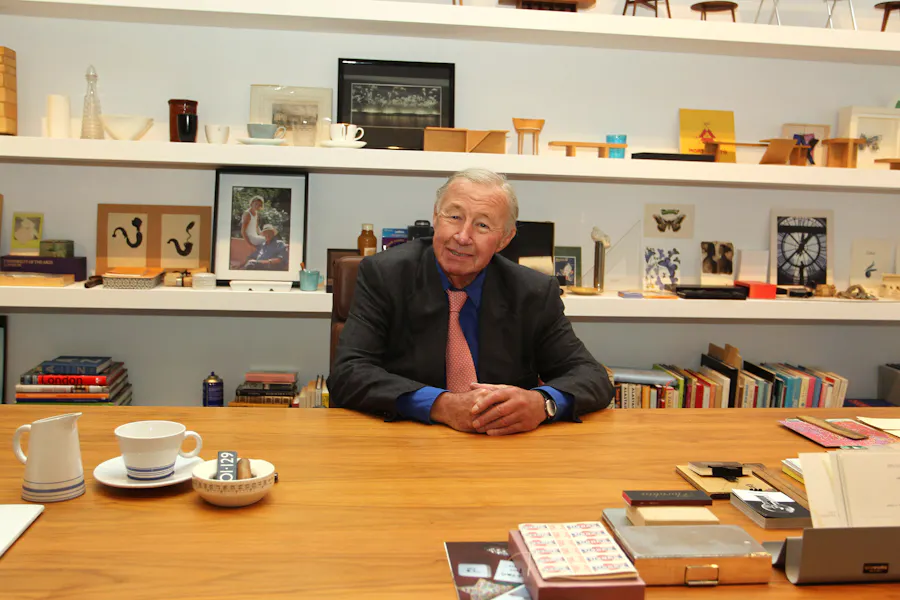Sir Terence Conran attends the press view of 'Terence Conran: The Way We Live Now' at Design Museum on November 15, 2011 in London, England. (Photo by Fred Duval/WireImage)