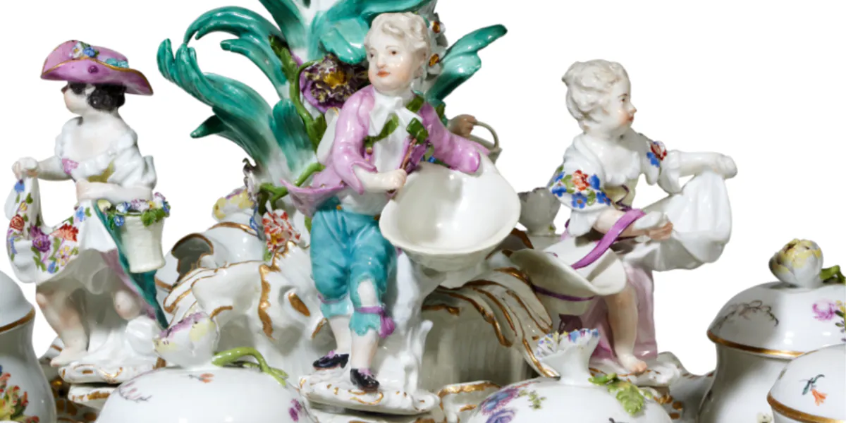 A large Meissen centrepiece, circa 1750. Photo © Sotheby's (detail)
