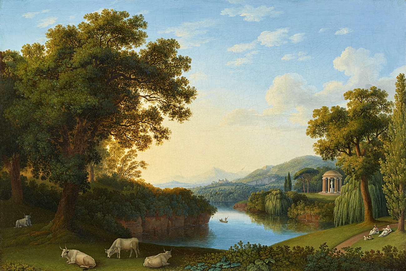 Jacob Philipp Hackert (1737-1807), Veduta ddei giardini della Reggia di Caserta, olio su tela, 1797, foto © Lempertz