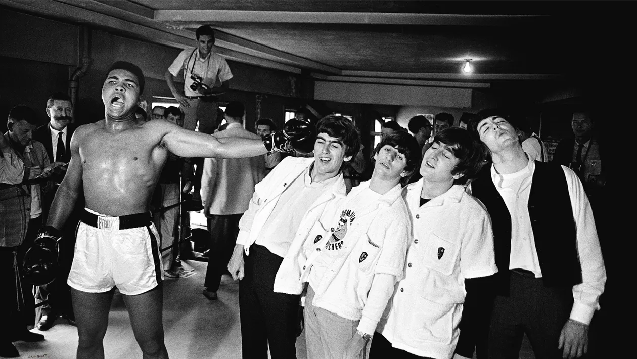 Chris Smith, ‘Ali and the Beatles, 1964’. Lote a la venta en Sotheby en la próxima subasta "Made in Britain" el 17 de marzo. Foto: Sotheby’s