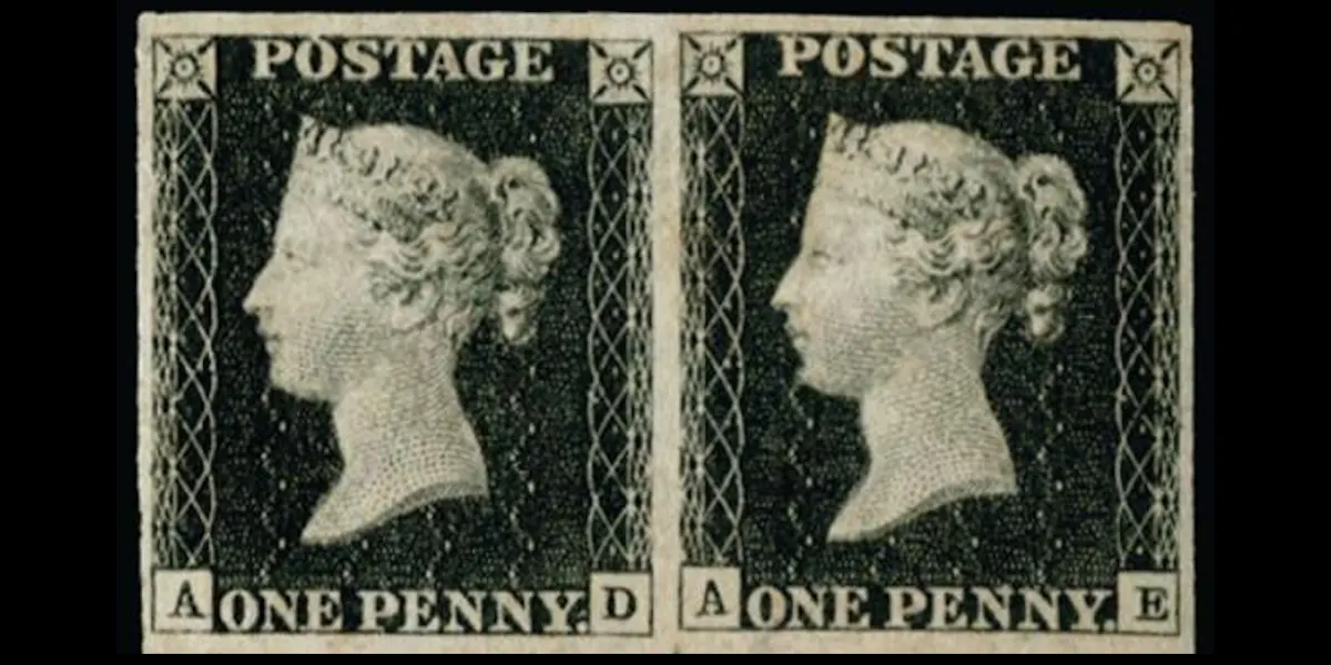 Great Britain 1840 1d black plate 4, SG2. Photo © Just Collecting
