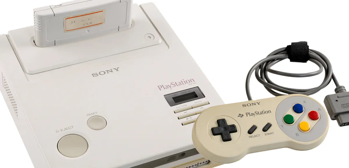 Prototipo de la Nintendo Playstation (detalle), © Heritage Auctions