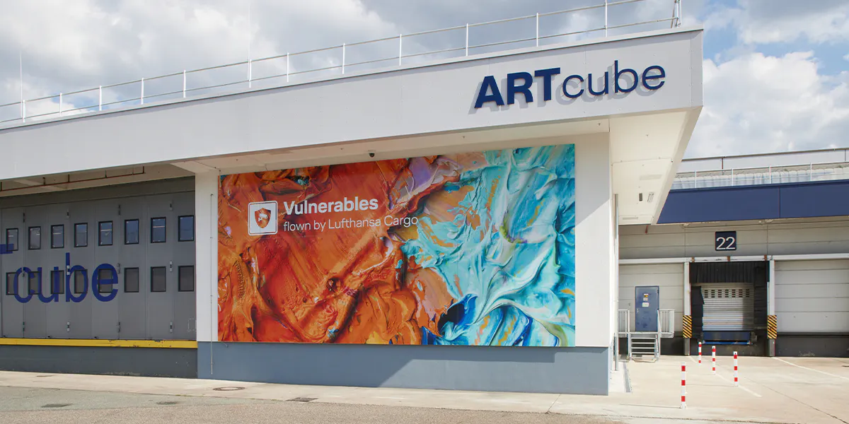Das neue Lager "ARTcube" am Flughafen Frankfurt ist Teil des Produktangebots "Vulnerables", das Lufthansa Cargo auf die speziellen Bedürfnisse von Kunstwerken während ihres Transports zugeschnitten hat. Foto © Lufthansa Cargo / Oliver Rösler (Detail)