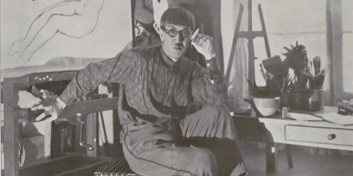 Foujita im Jahr 1927. Foto mit freundlicher Genehmigung von Sotheby's (Detail)