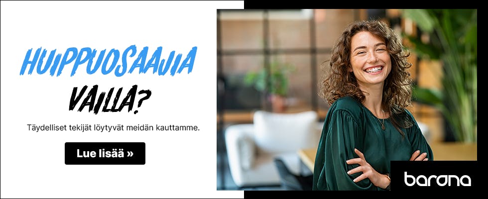 Huippuosaajia vailla? Löydä täydelliset tekijät Baronan kautta