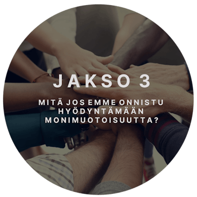 KATSO KESKUSTELU 3: Mitä jos emme onnistu hyödyntämään monimuotoisuutta?