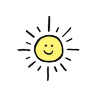 Drawn sun icon