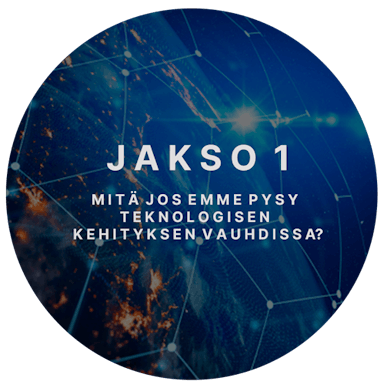 KATSO KESKUSTELU 1: Mitä jos emme pysy teknologisen kehityksen vauhdissa?