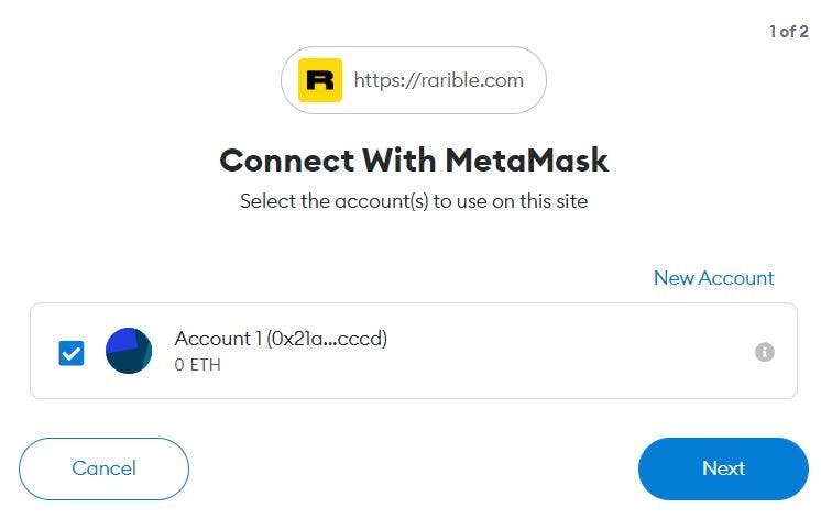 Connecting MetaMask