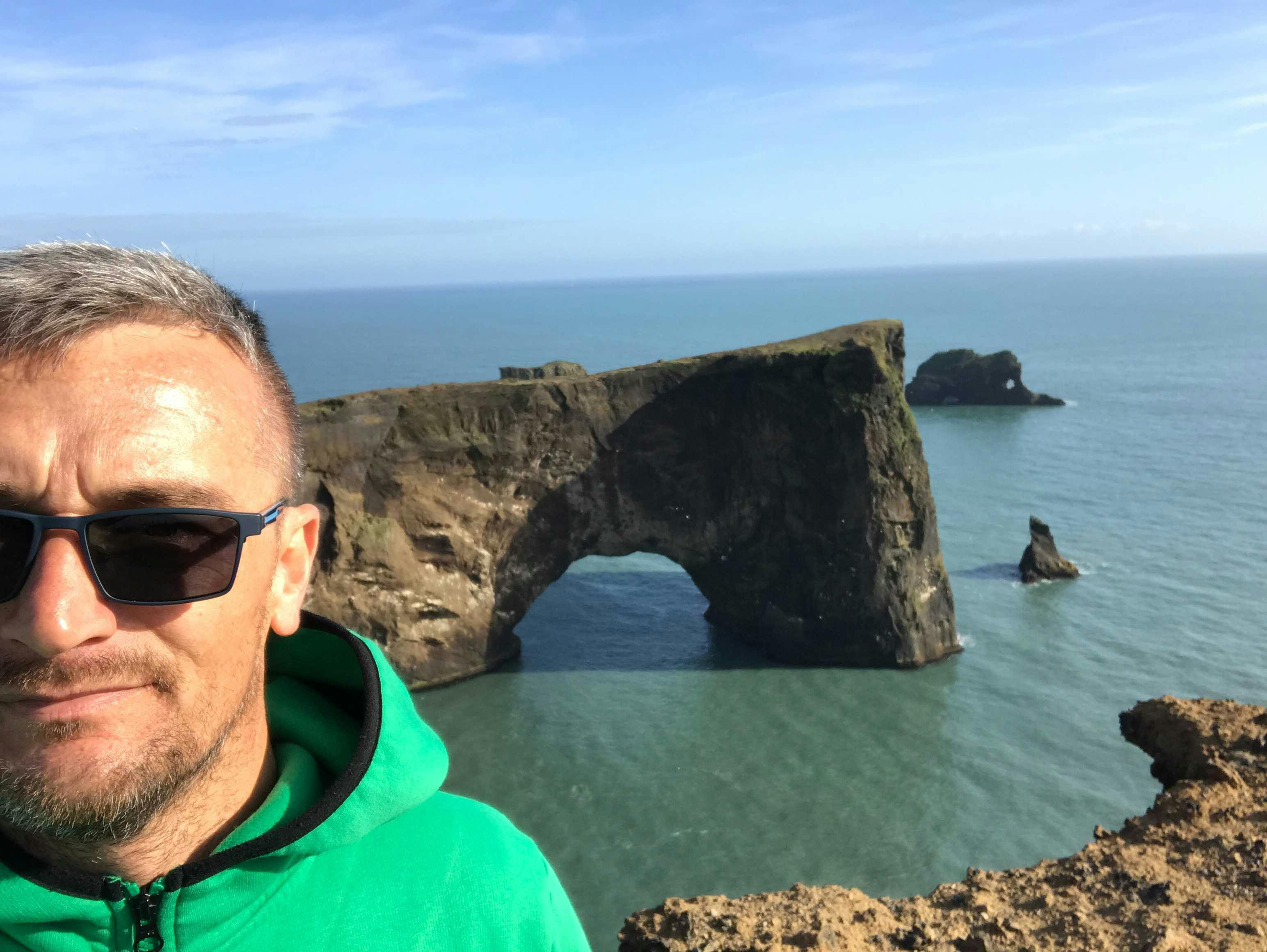 Black sand beach in Vik, Iceland