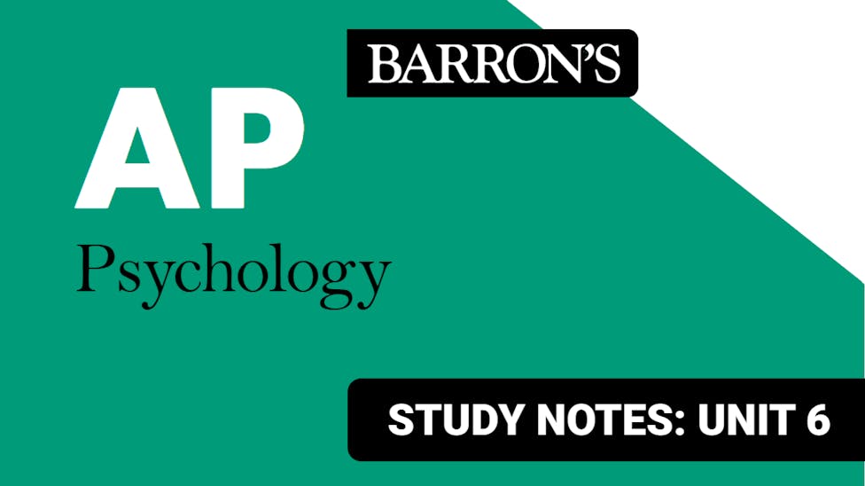 AP® Psychology Resources Barron's AP® Psychology Resources Barron's