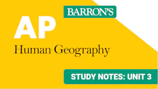 AP Human Geography: Unit 3 | Barron's