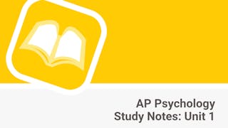 AP Psychology Study Notes Unit 1