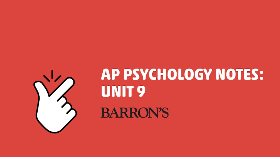 AP Psychology Unit 9 Notes Social Psychology Barron's AP Psychology Unit 9 Notes Social Psychology Barron's
