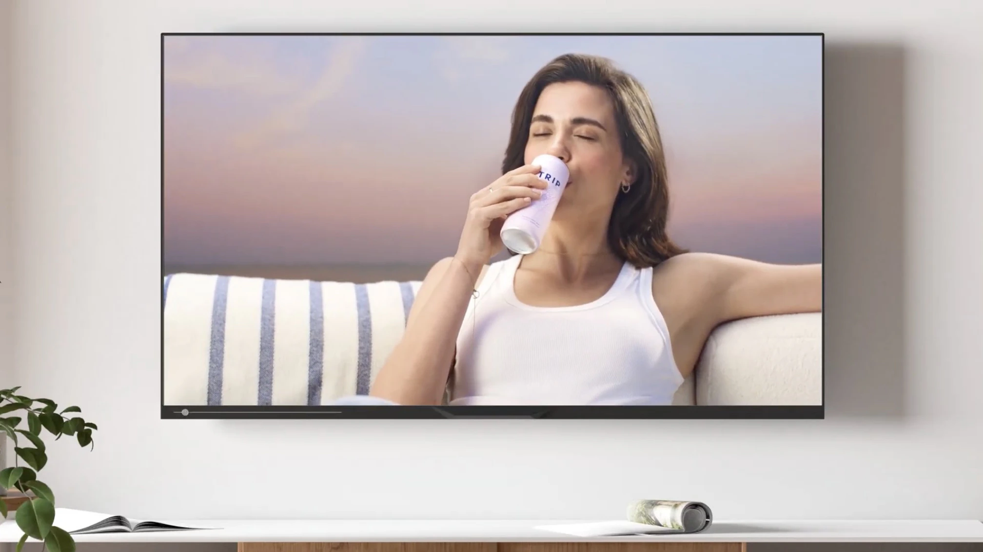 TRIP CBD drinks cans in a Prime Day lifestyle shot