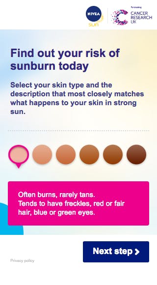 Nivea CRUK Skin Type 320