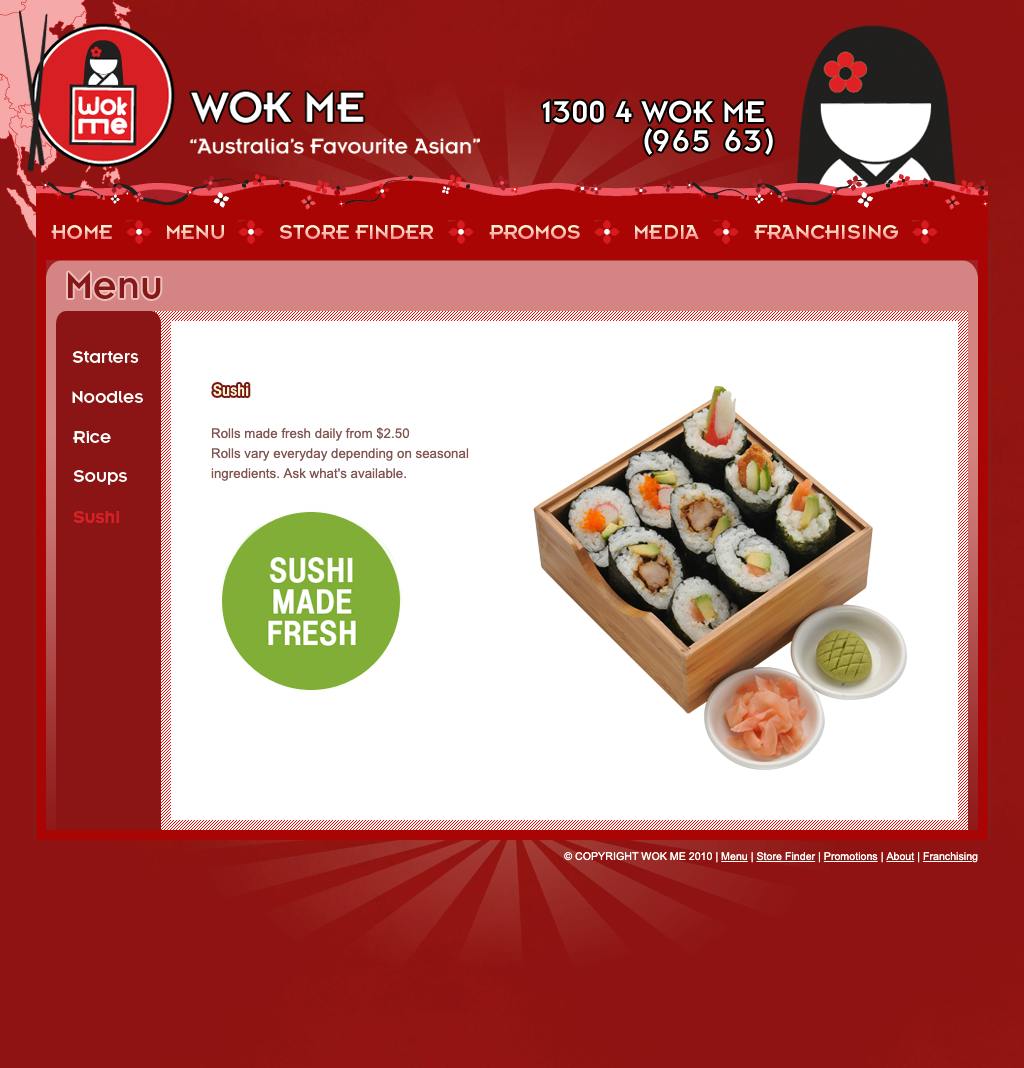 Wok Me Sushi Menu